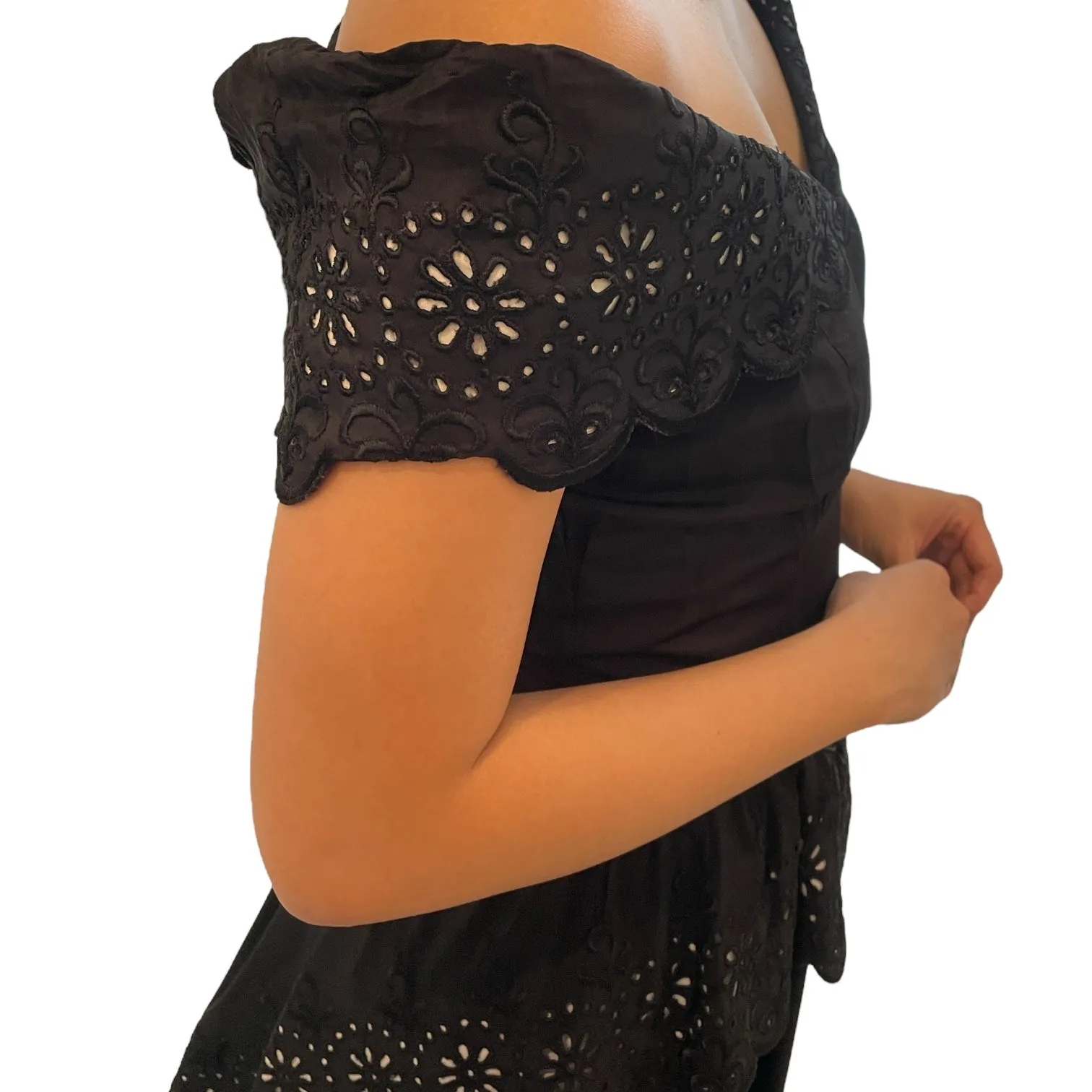 Channelling Audrey 1950s Off Shoulder Black-tie Evening Dress  Maxi Truly one-of-a-kind.