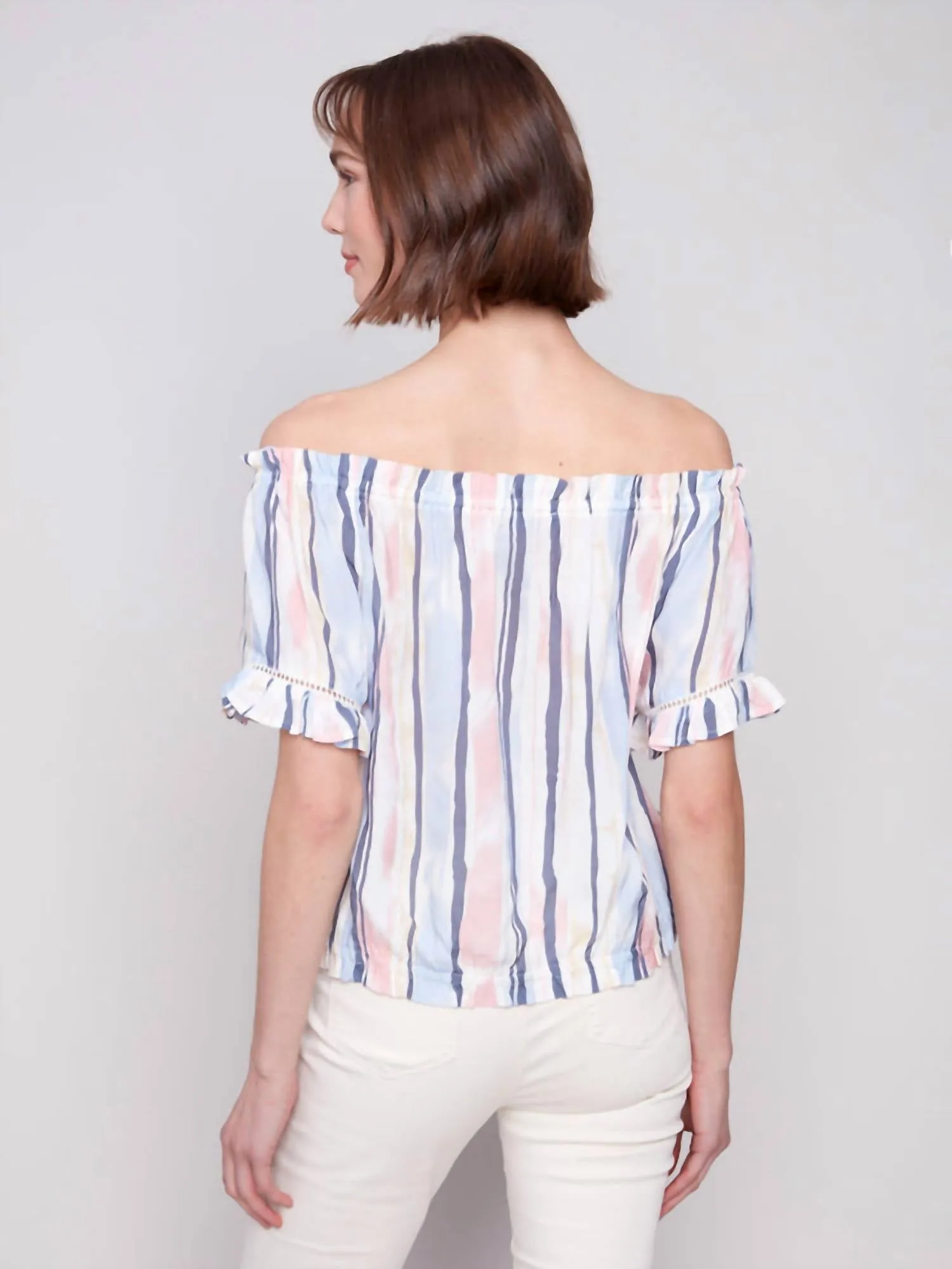 Charlie B - Printed Peasant Blouse
