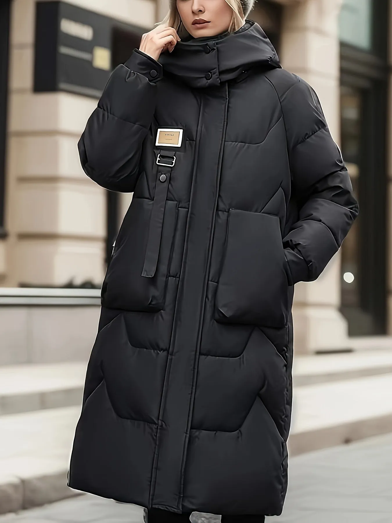 Chic CottonPadded Hooded Jacket for Women