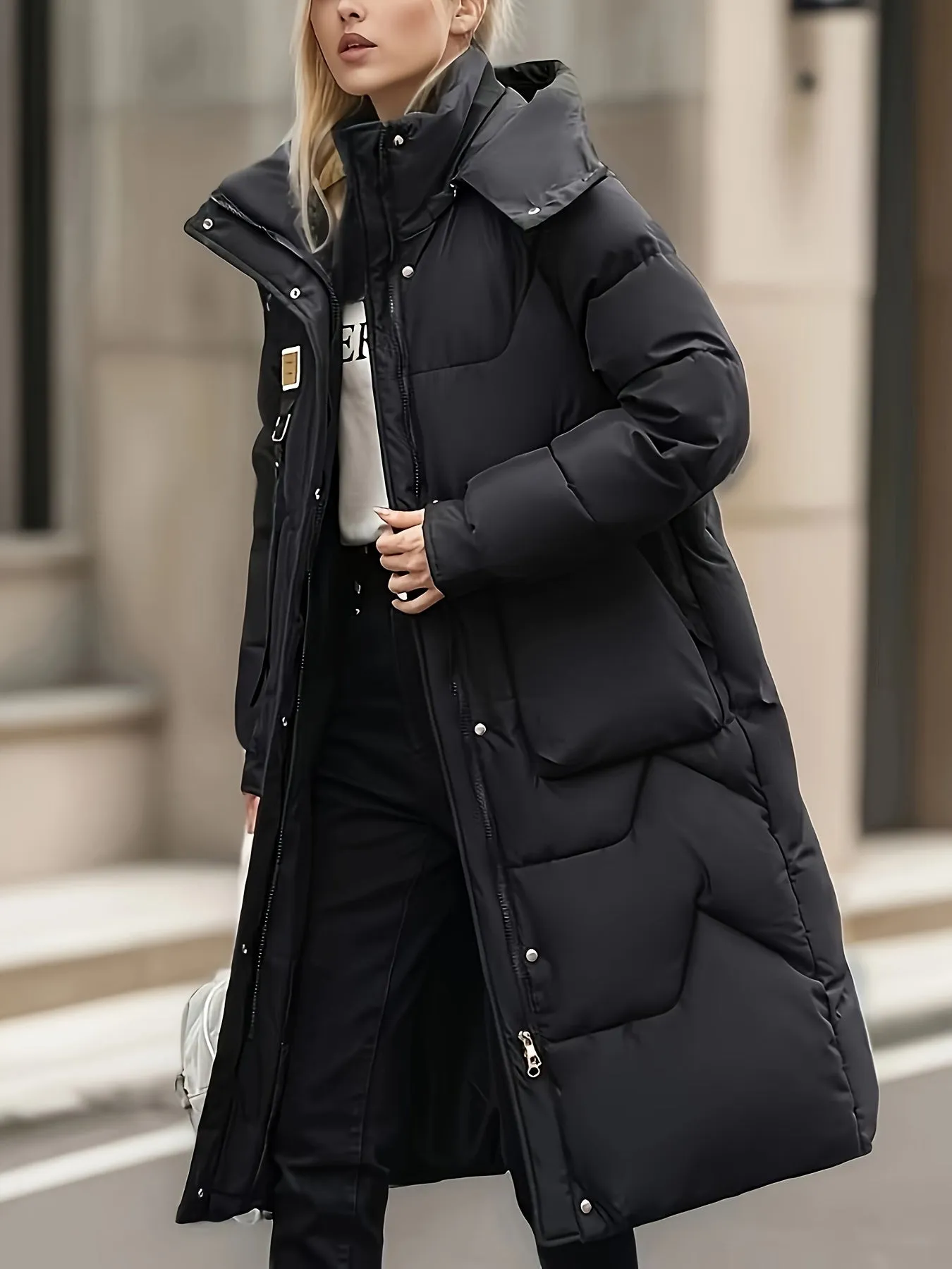Chic CottonPadded Hooded Jacket for Women