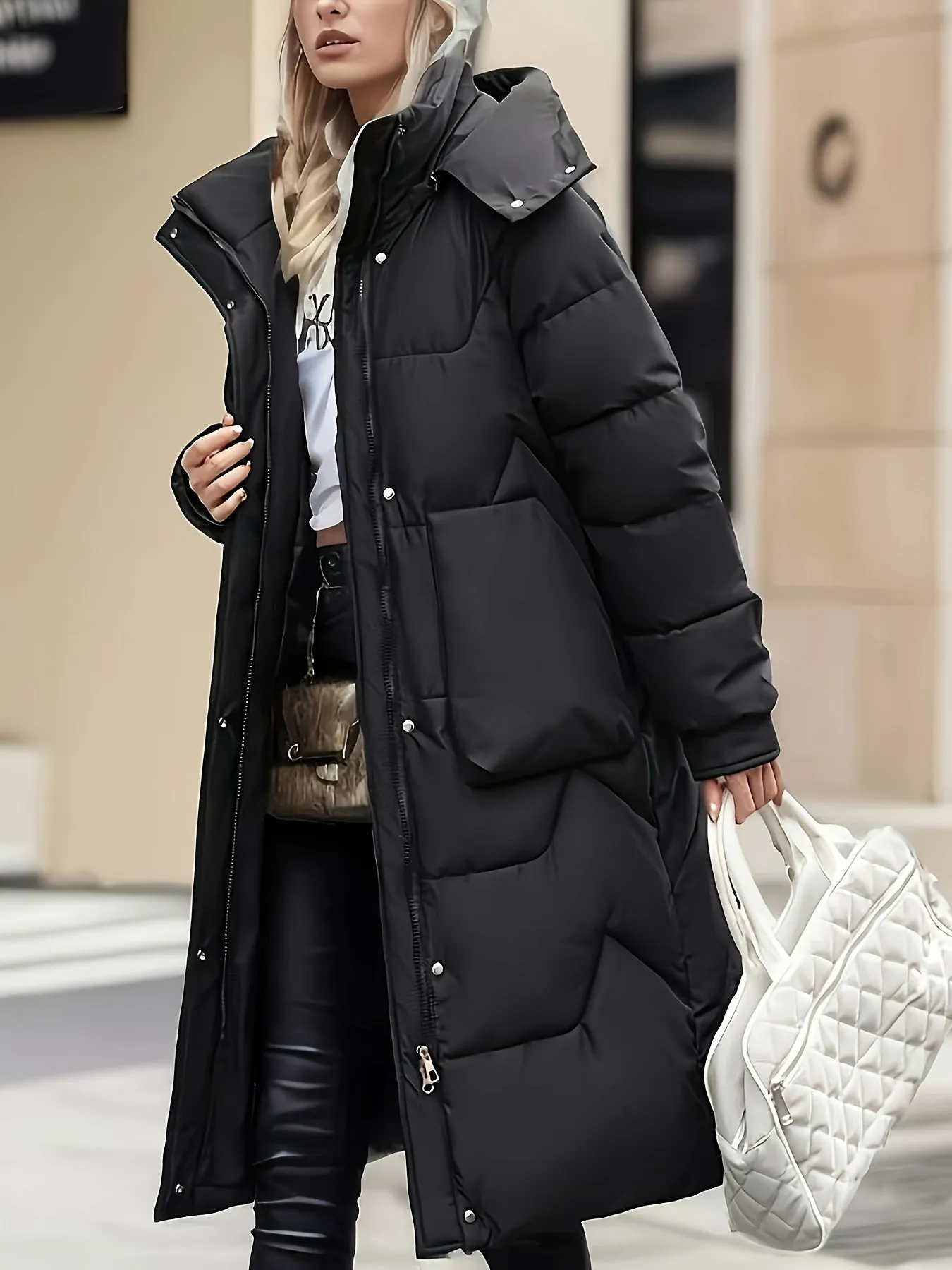 Chic CottonPadded Hooded Jacket for Women