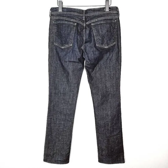 Citizens of Humanity Ava #142 Low Waist Deep Wash Stretch Straight Leg Jeans 31