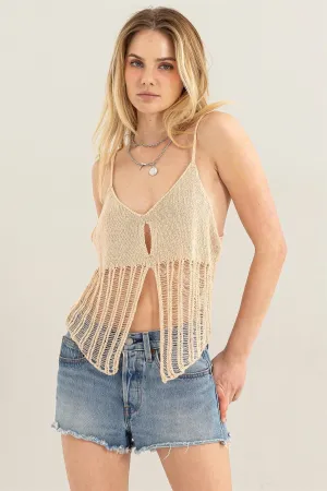 Coachella Style Bohemian Cardigan Crochet Design Cream Top