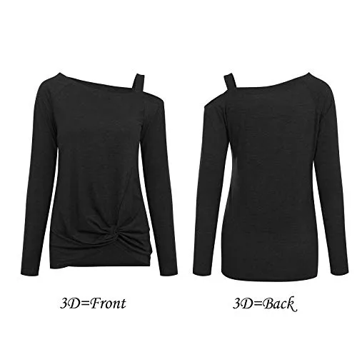 Cold Shoulder Knot Top Blouse