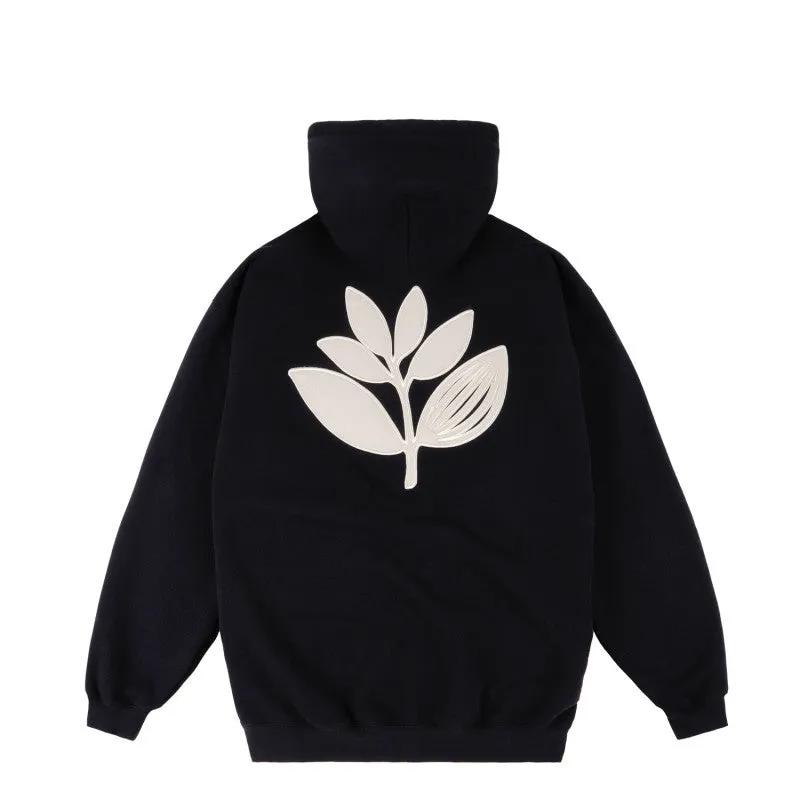 CORD PLANT HOODIE - BLACK
