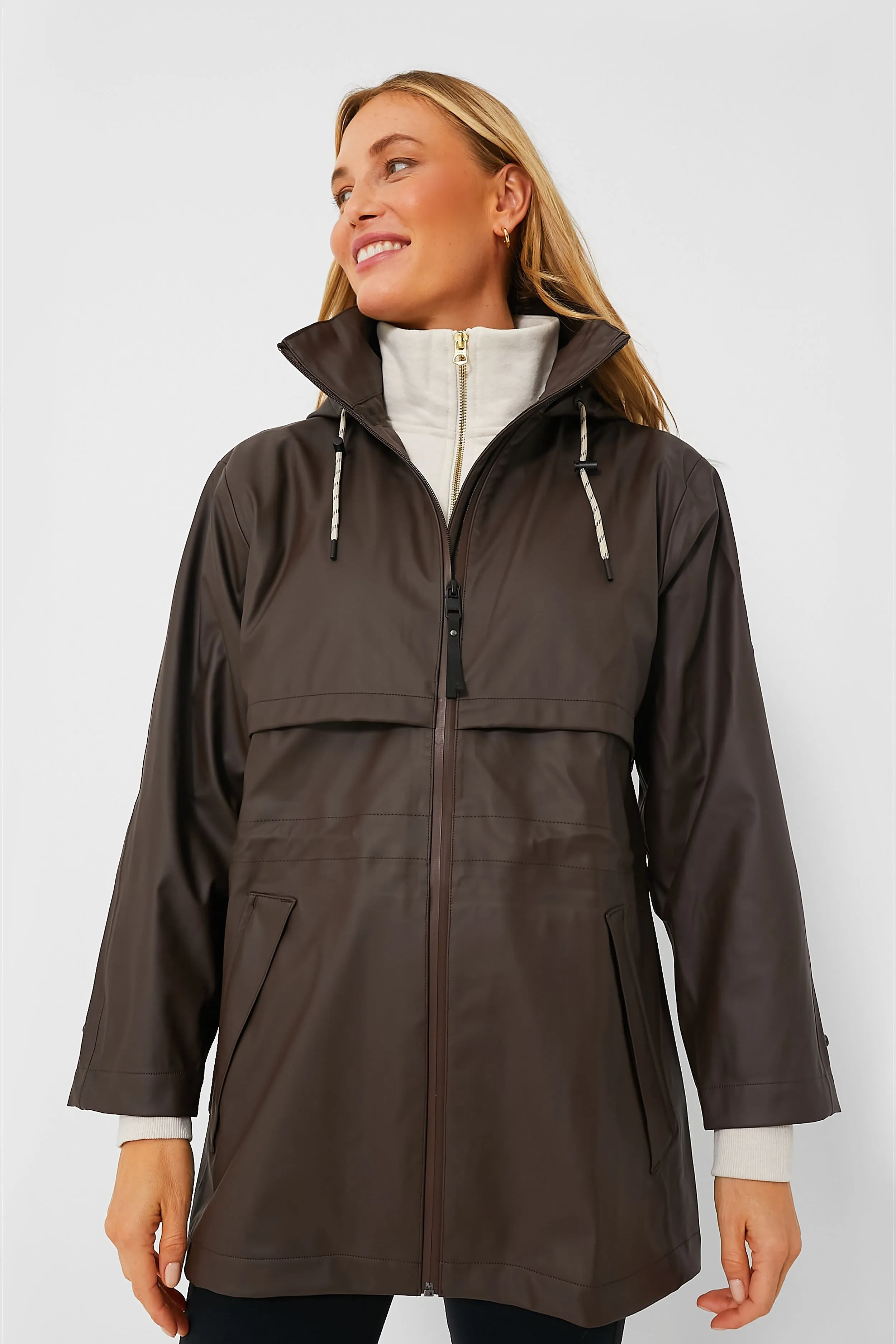Dark Truffle Alyssa Rain Jacket