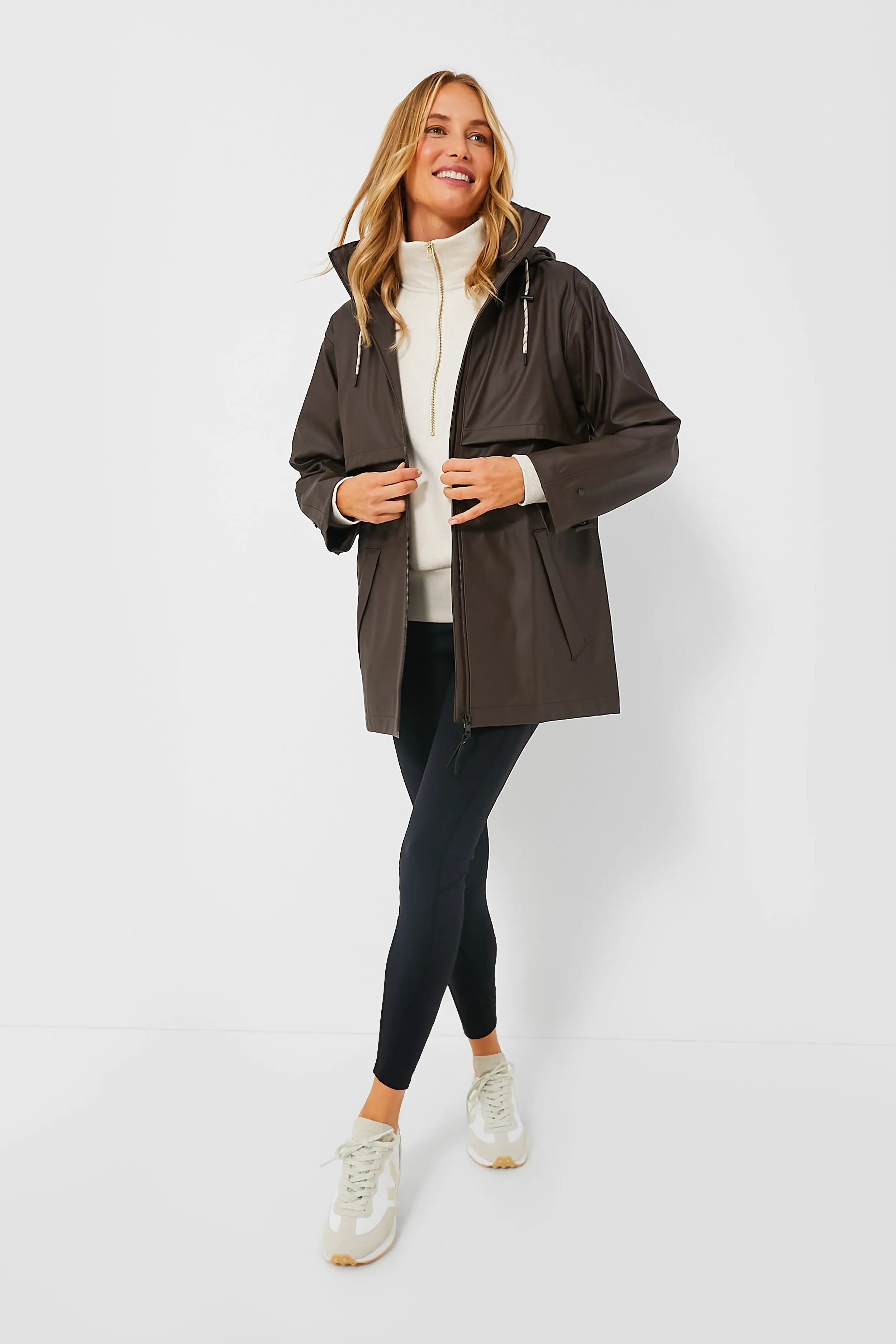 Dark Truffle Alyssa Rain Jacket