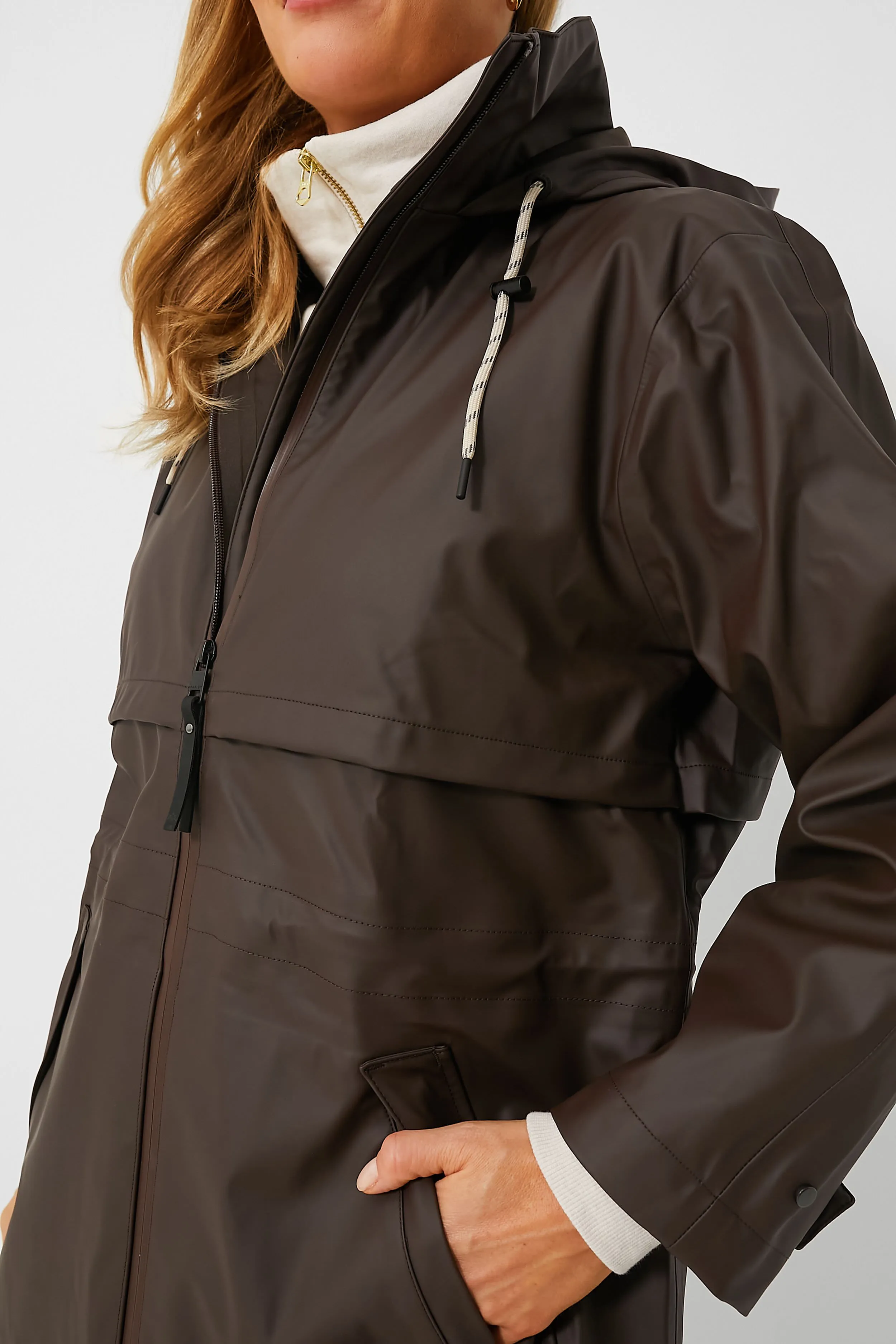 Dark Truffle Alyssa Rain Jacket