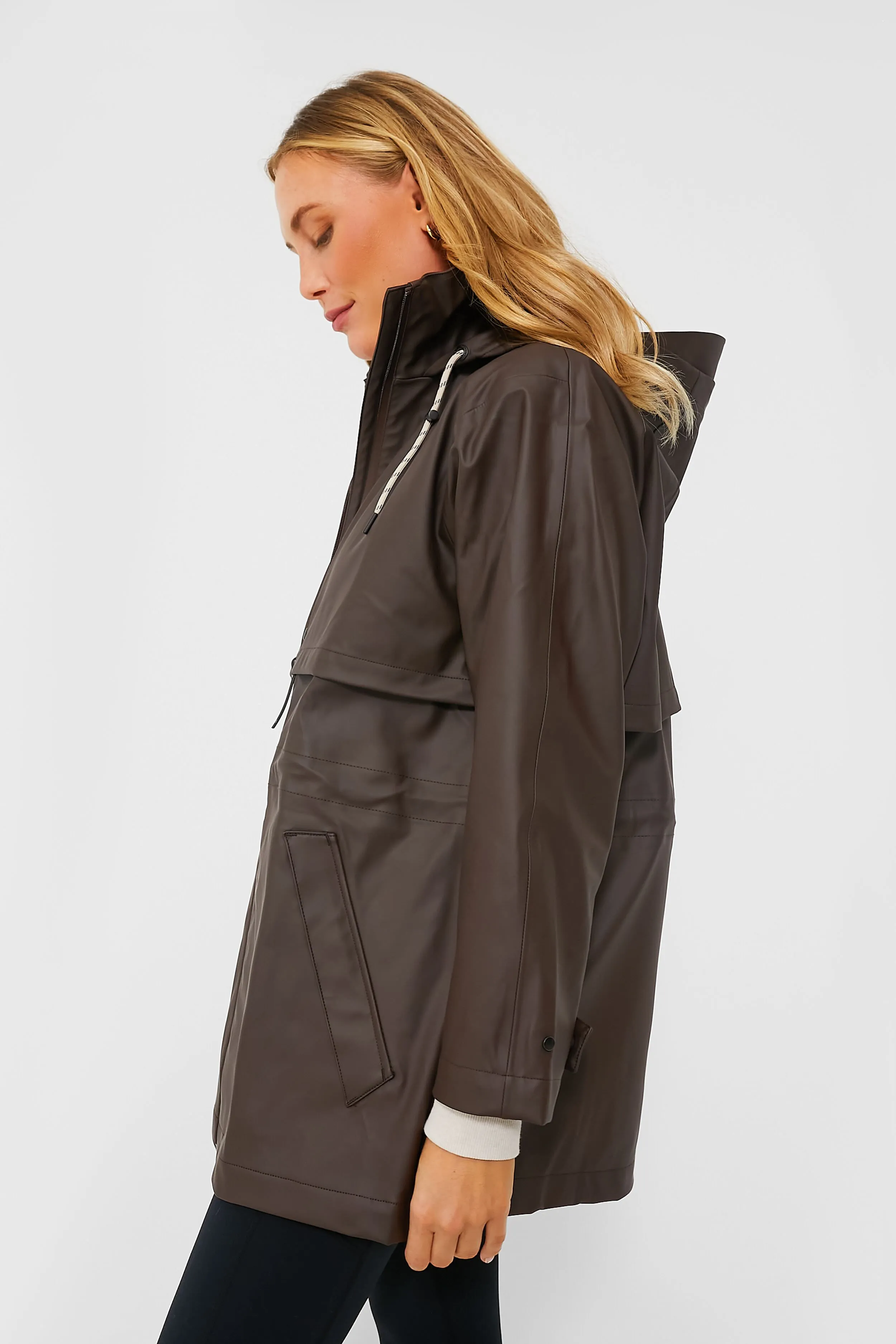 Dark Truffle Alyssa Rain Jacket