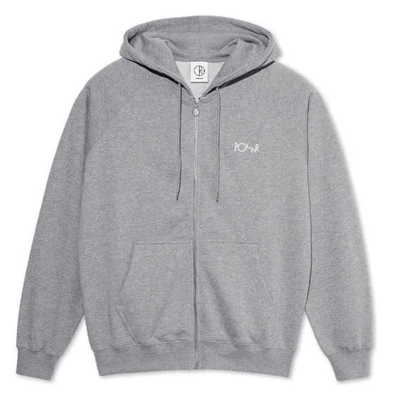 Default Zip Hoodie  Heather Grey
