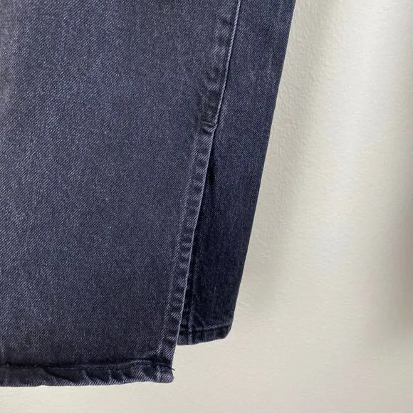 Derek Lam 10 Crosby Frankie Jeans Size 26 Gray Black Split Hem Straight Designer