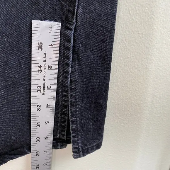 Derek Lam 10 Crosby Frankie Jeans Size 26 Gray Black Split Hem Straight Designer