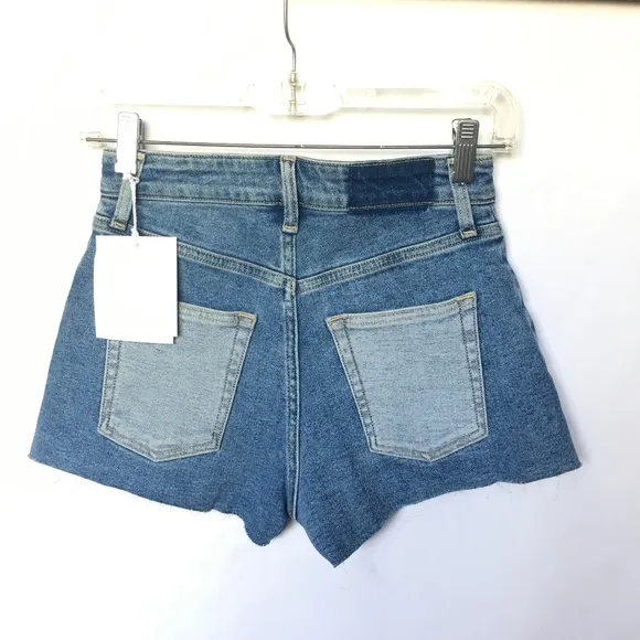 Etica Women Bella High Waisted A Line Denim Shorts - sz. 24