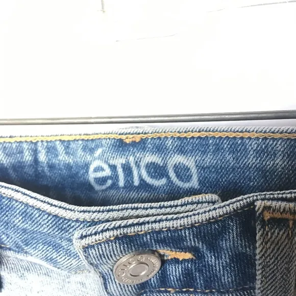 Etica Women Bella High Waisted A Line Denim Shorts - sz. 24