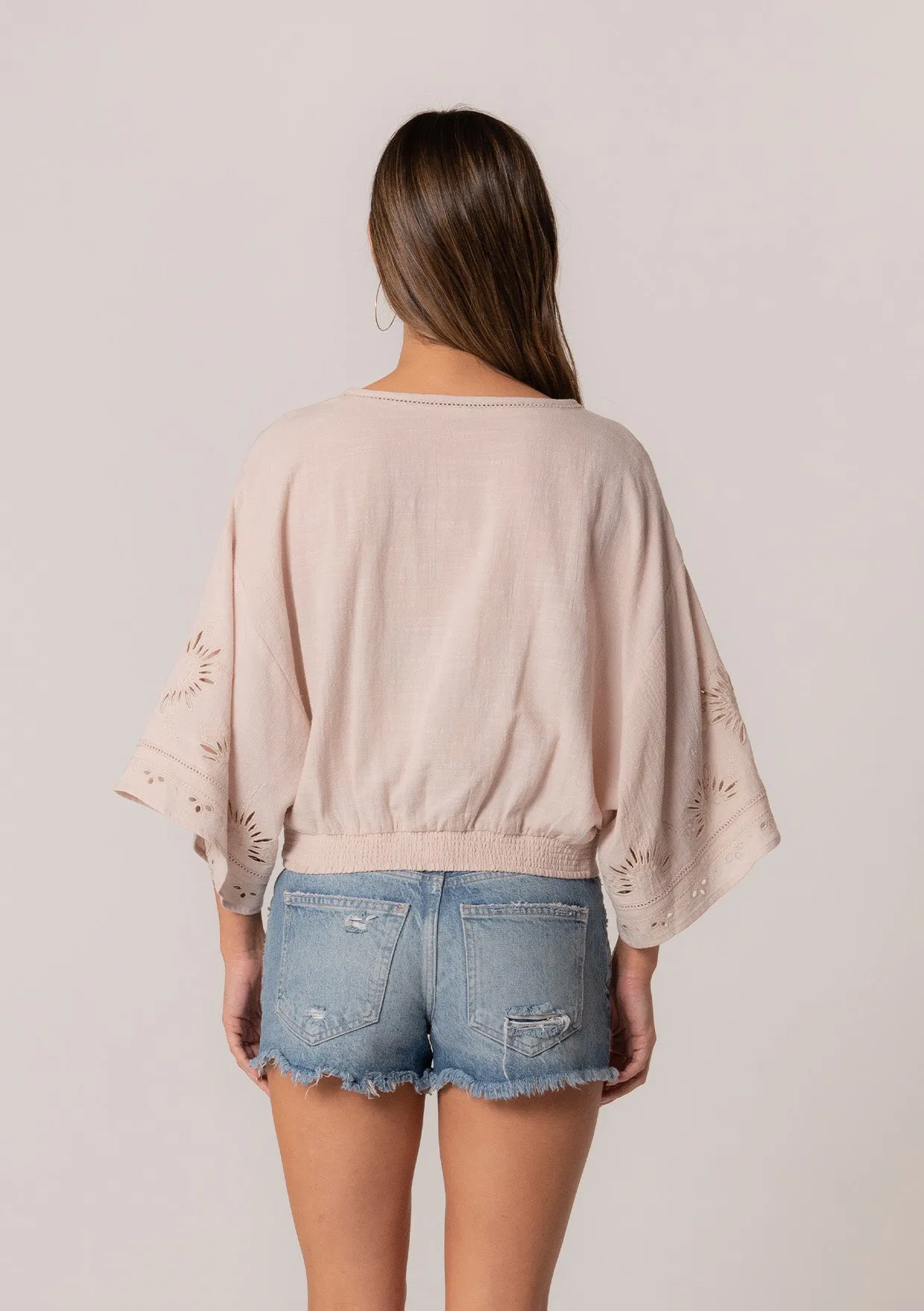 Eyelet Embroidered Blouse