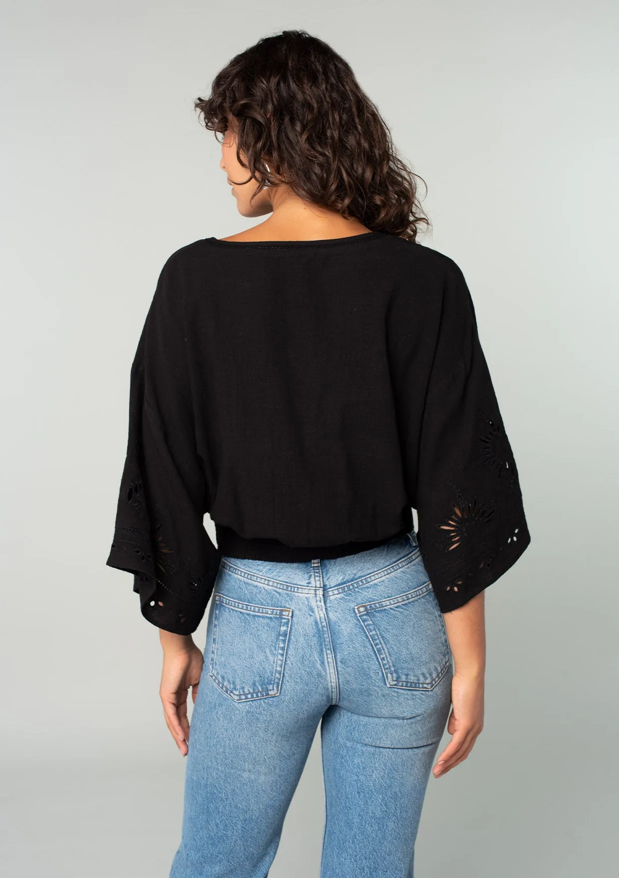 Eyelet Embroidered Blouse