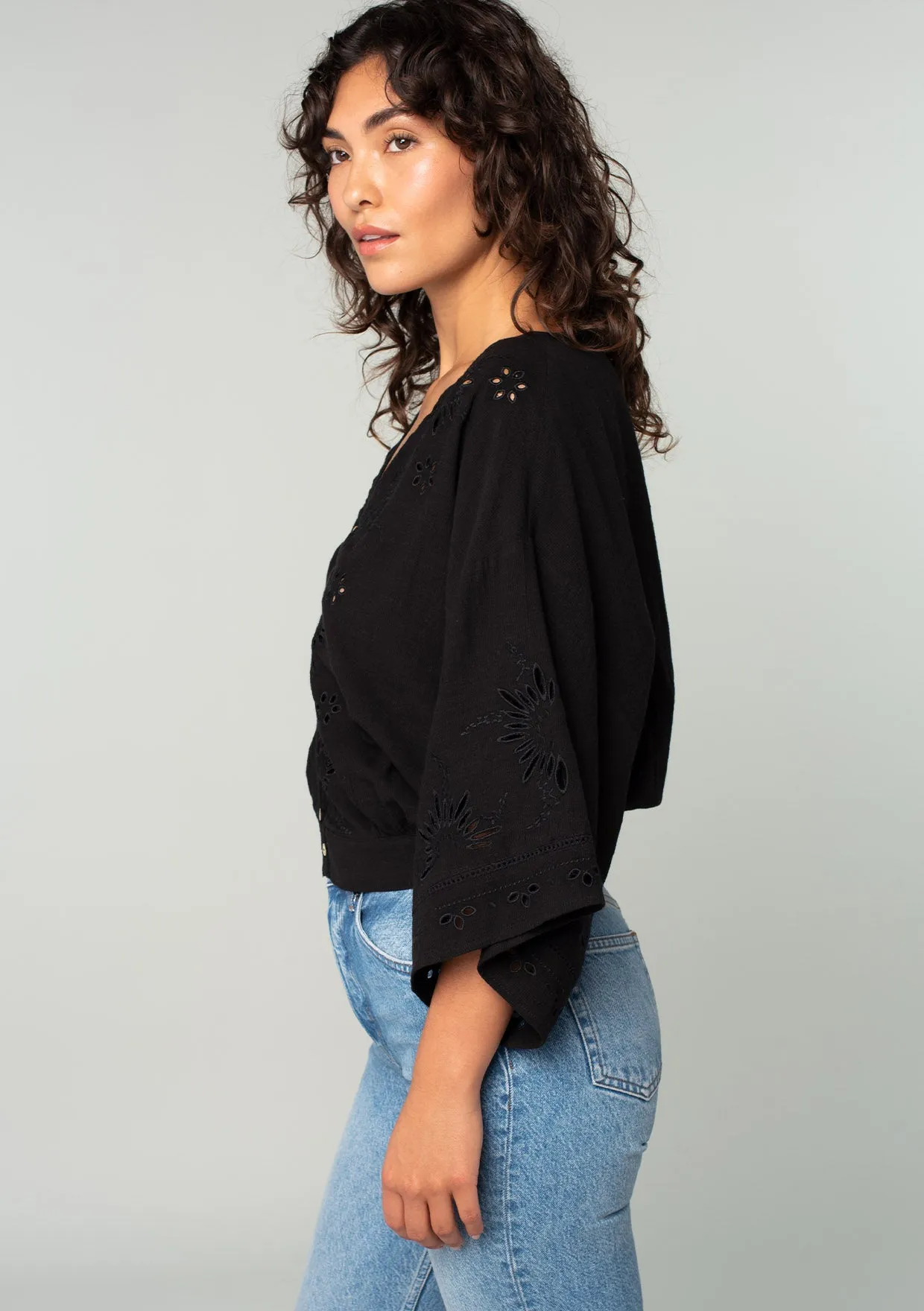 Eyelet Embroidered Blouse