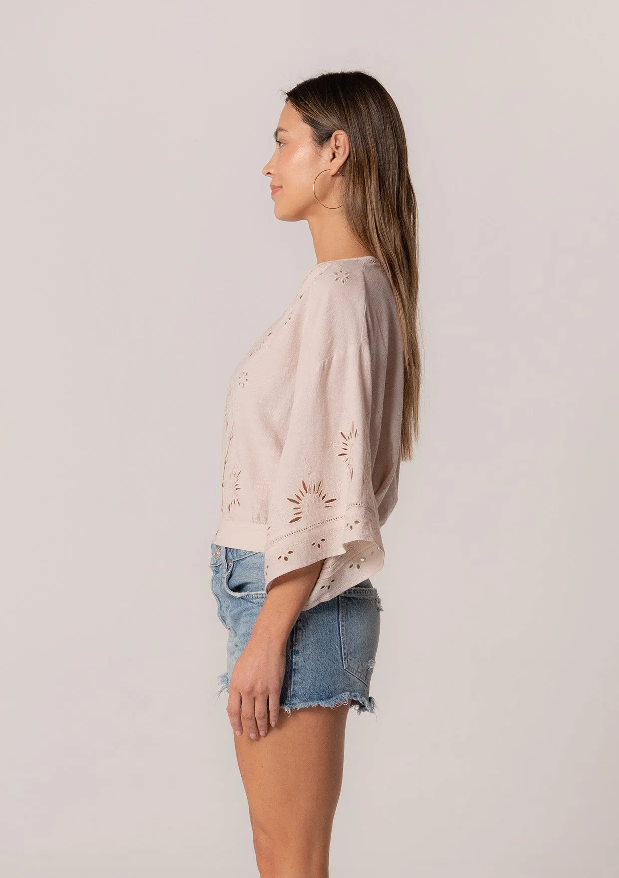 Eyelet Embroidered Blouse