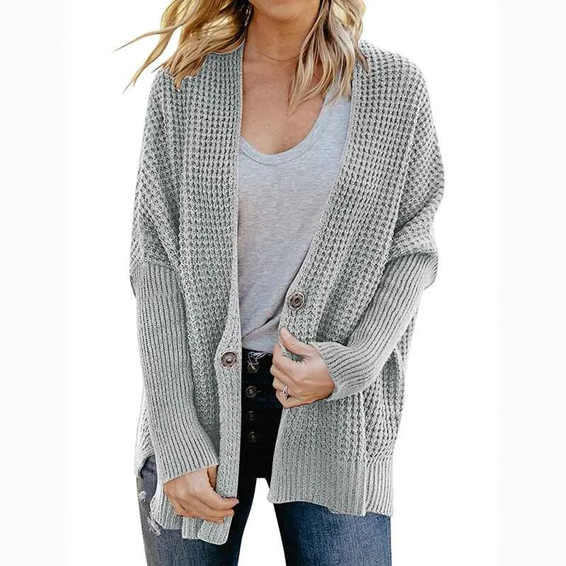 Fall Cardigan Sweaters for Women Oversized Chunky Kimono Slouchy Wrap Batwing Sleeve Open Front Outwear Coat K624