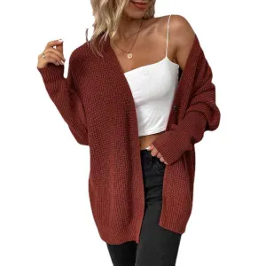 Fall Cardigan Sweaters for Women Oversized Chunky Kimono Slouchy Wrap Batwing Sleeve Open Front Outwear Coat K624