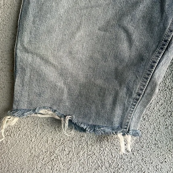 FREE PEOPLE | Long Denim Cut Off Shorts High Hopes
