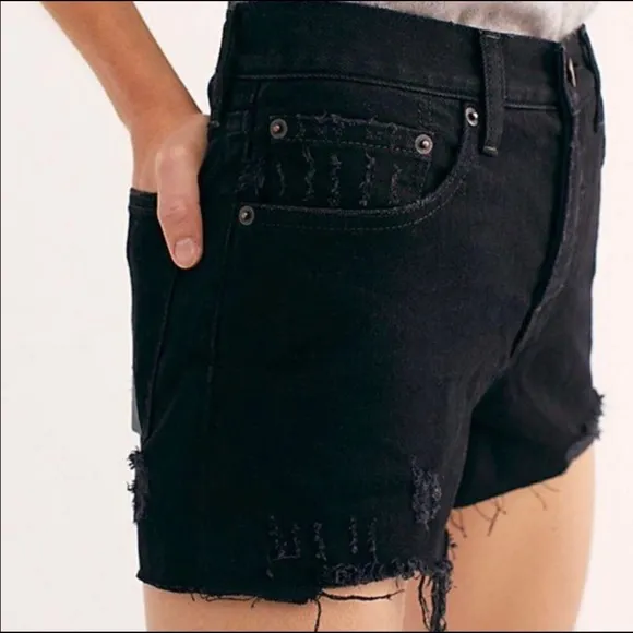 Free People We The Free Sofia Distressed Shorts