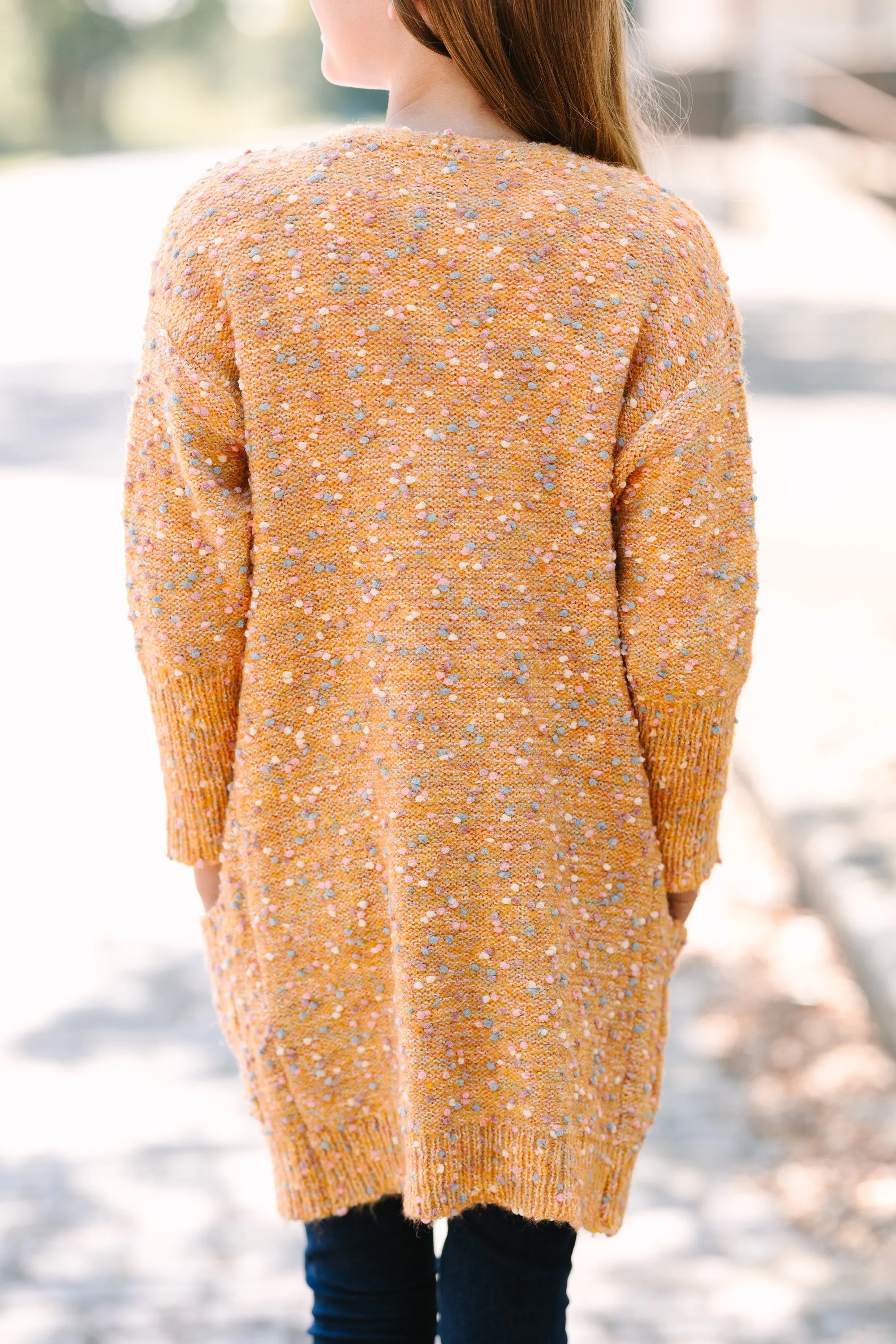 Girls: Here Today Textured Dolman Sleeve Cardigan
