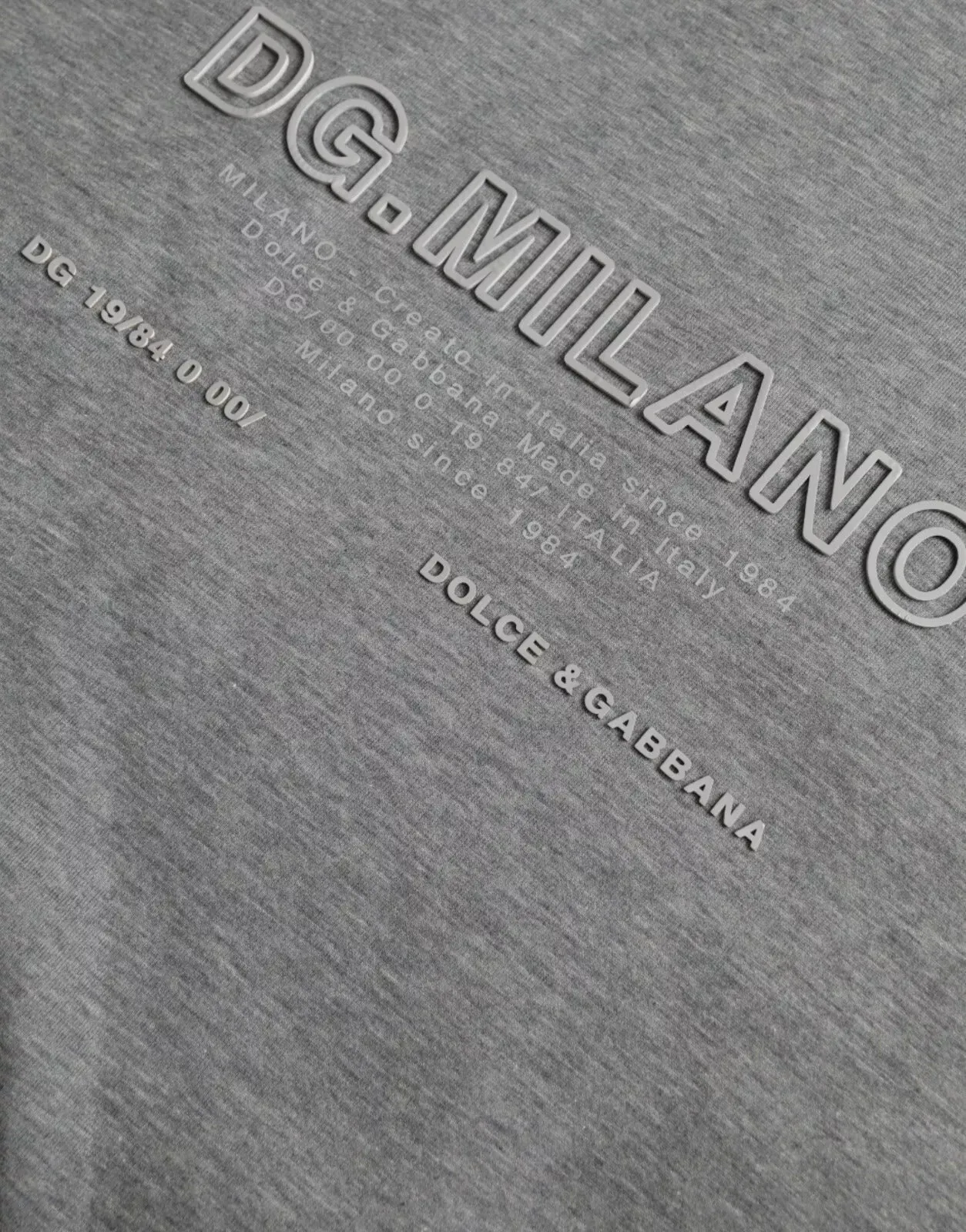 Gray Logo Cotton Hooded Sweatshirt Sweater