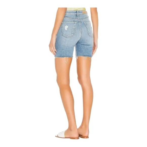 GRLFRND Riley Deja Vu High Rise 90's Loose Bermuda Denim Shorts Size 27