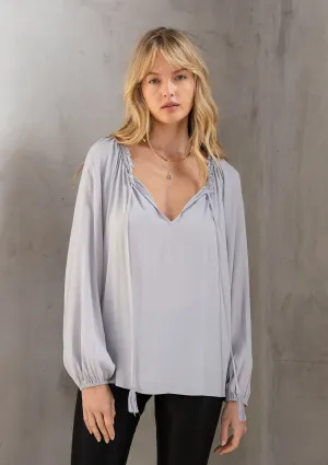Holiday Bohemian Beaded Peasant Dressy Blouse
