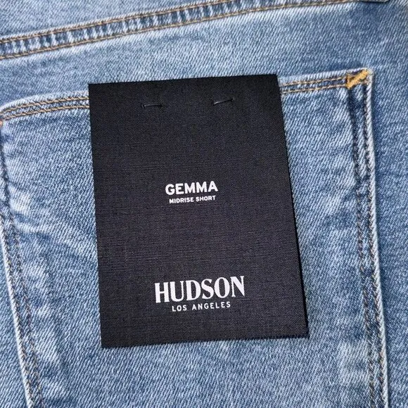 Hudson Gemma Mid Rise Cut Off Denim Shorts Size 27