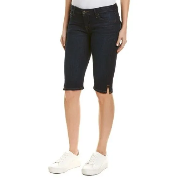 Hudson Jeans Dark Blue Jean Shorts Women's Viceroy Bermuda Shorts Sz 26 NWT