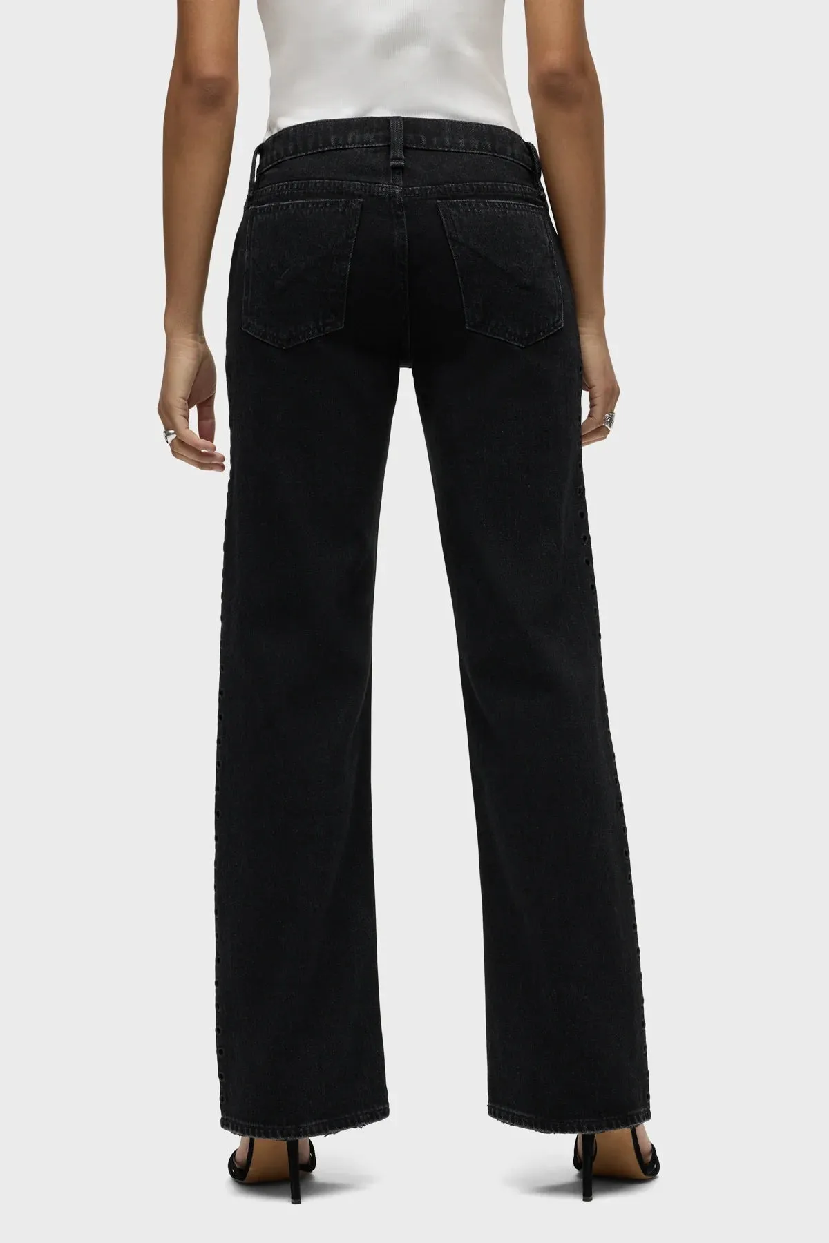Hudson Kelli Low-Rise Straight Leg Jeans