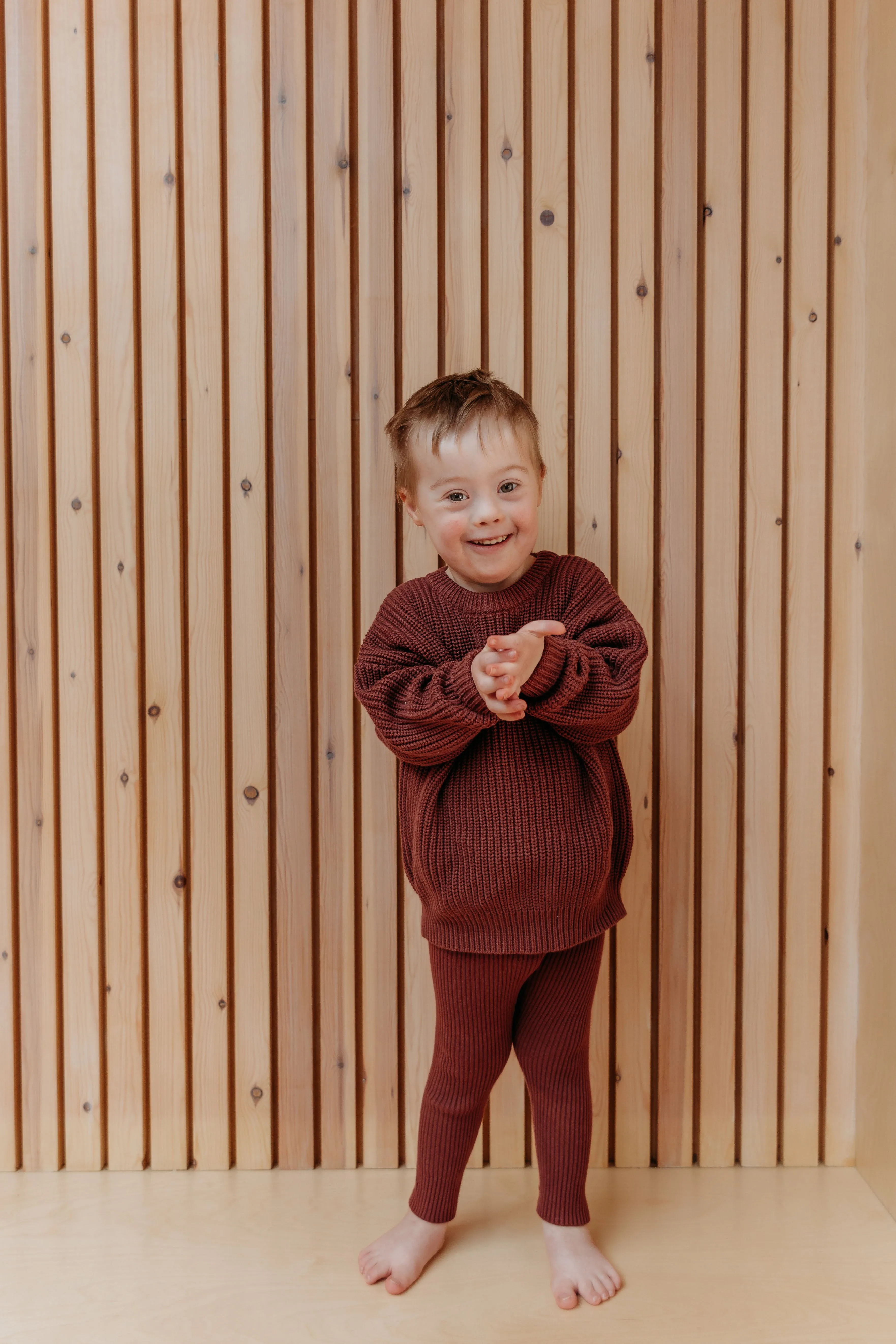 HUNTER & ROSE AVERY ASPEN KNIT JUMPER BERRY