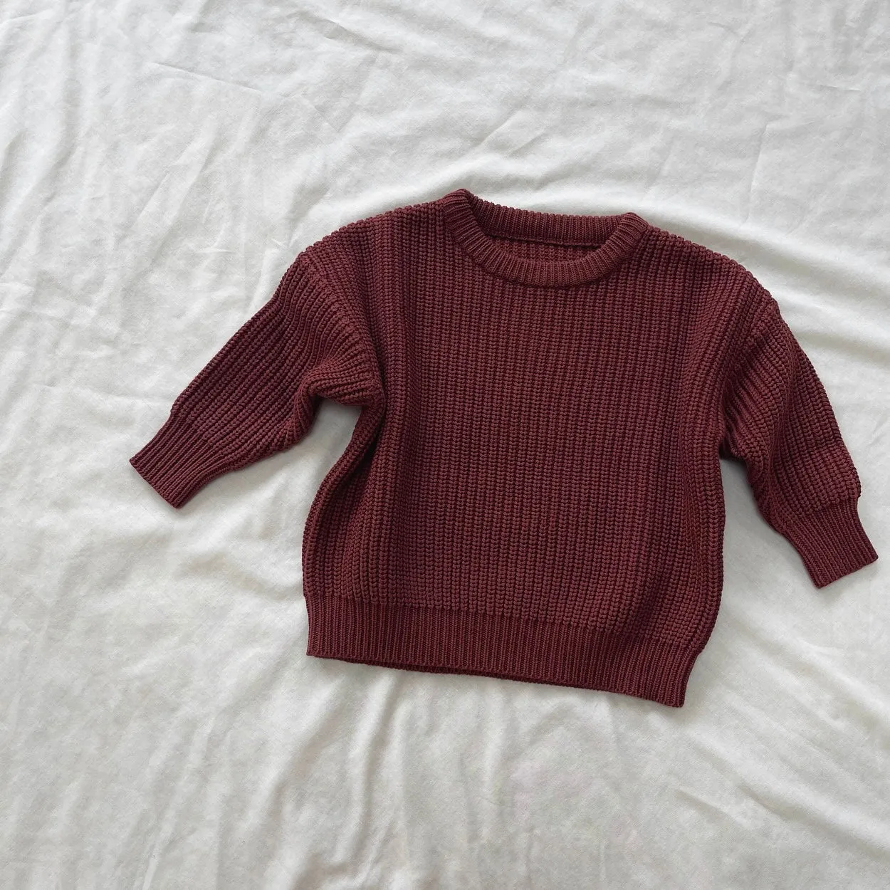 HUNTER & ROSE AVERY ASPEN KNIT JUMPER BERRY
