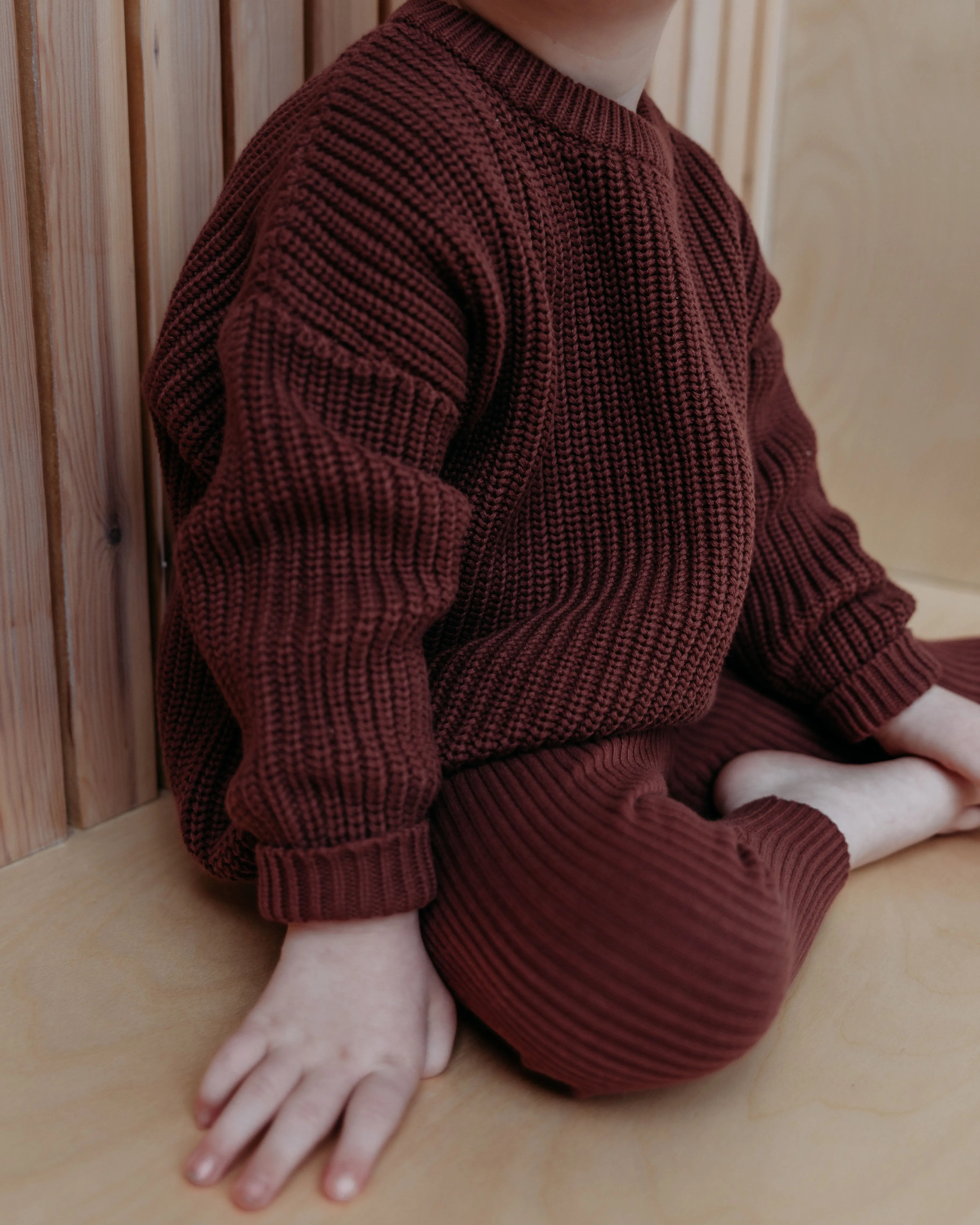 HUNTER & ROSE AVERY ASPEN KNIT JUMPER BERRY