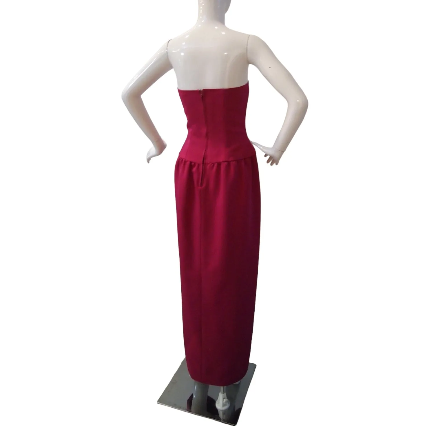 In The Moment Magenta Hot Pink Evening Dress with Long Sleeve Jacket