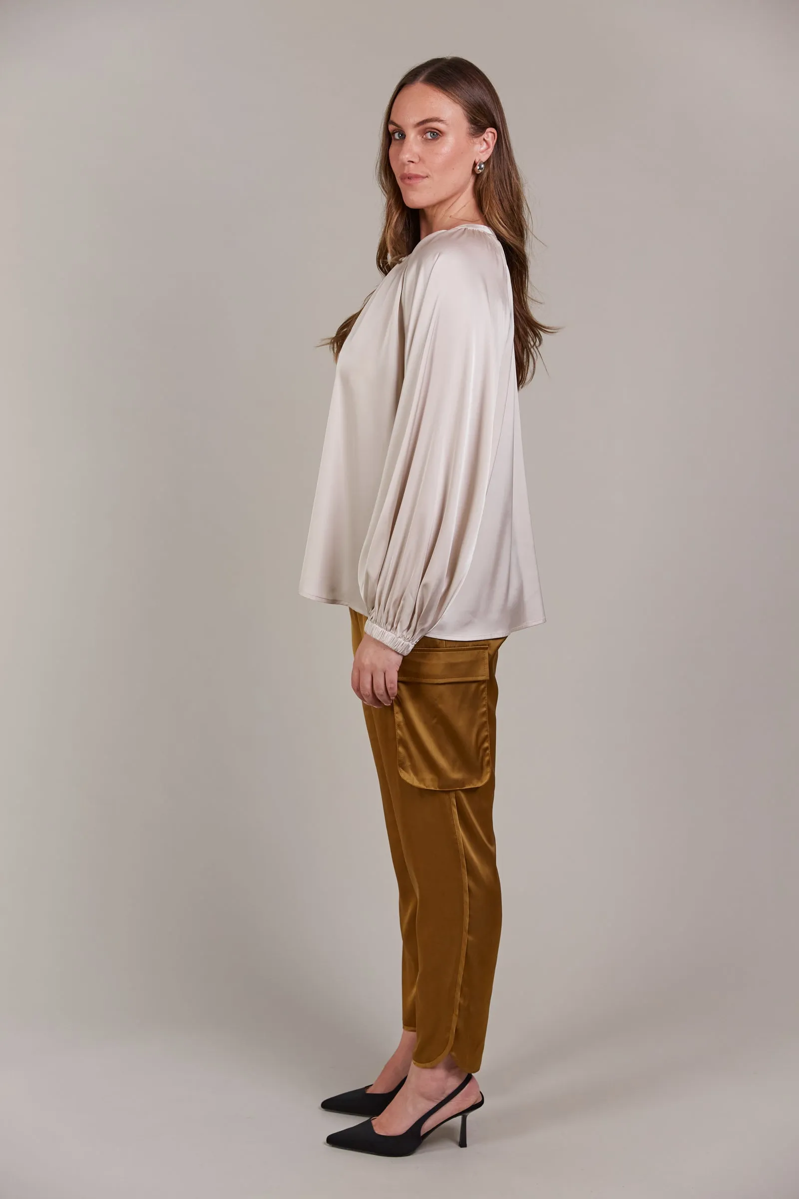 IVY BLOUSE - CLAY