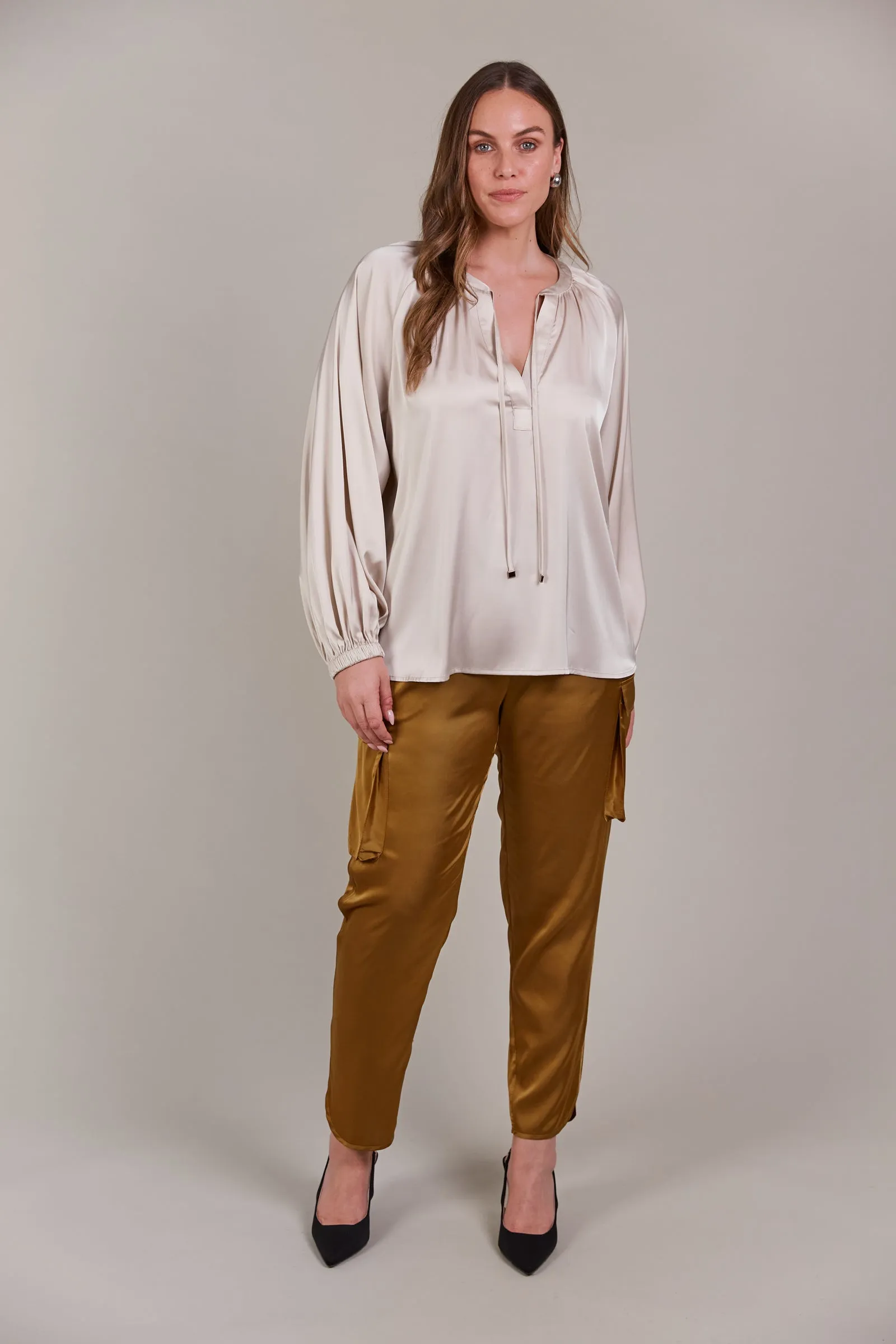 IVY BLOUSE - CLAY