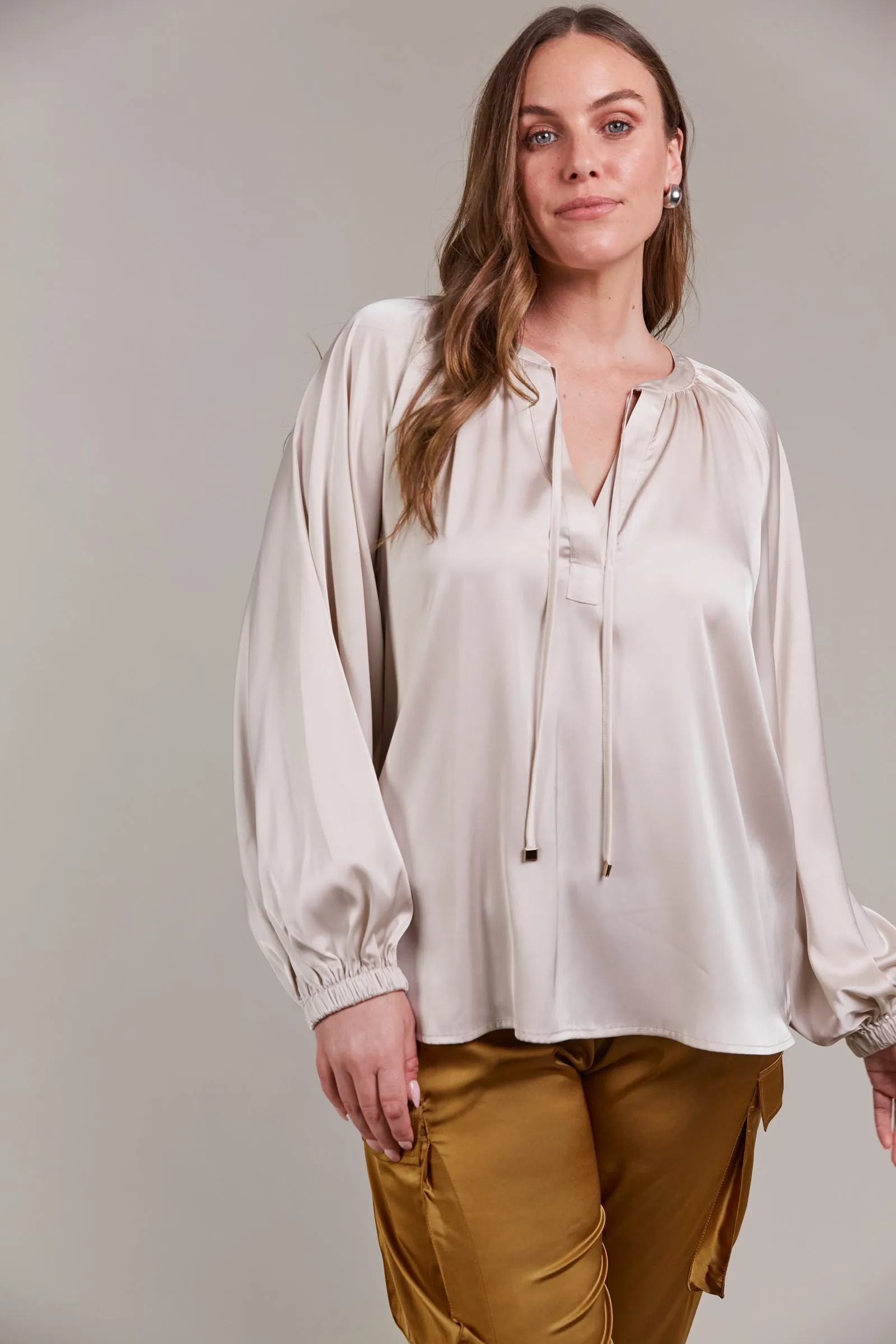 IVY BLOUSE - CLAY