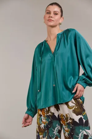 IVY BLOUSE - TEAL