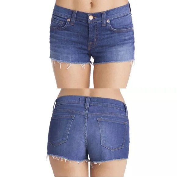 J Brand Women’s Denim Frayed Spring Casual Distressed Jean Cutout Shorts 26