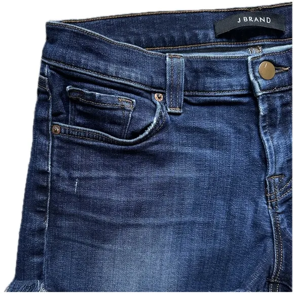 J Brand Women’s Denim Frayed Spring Casual Distressed Jean Cutout Shorts 26