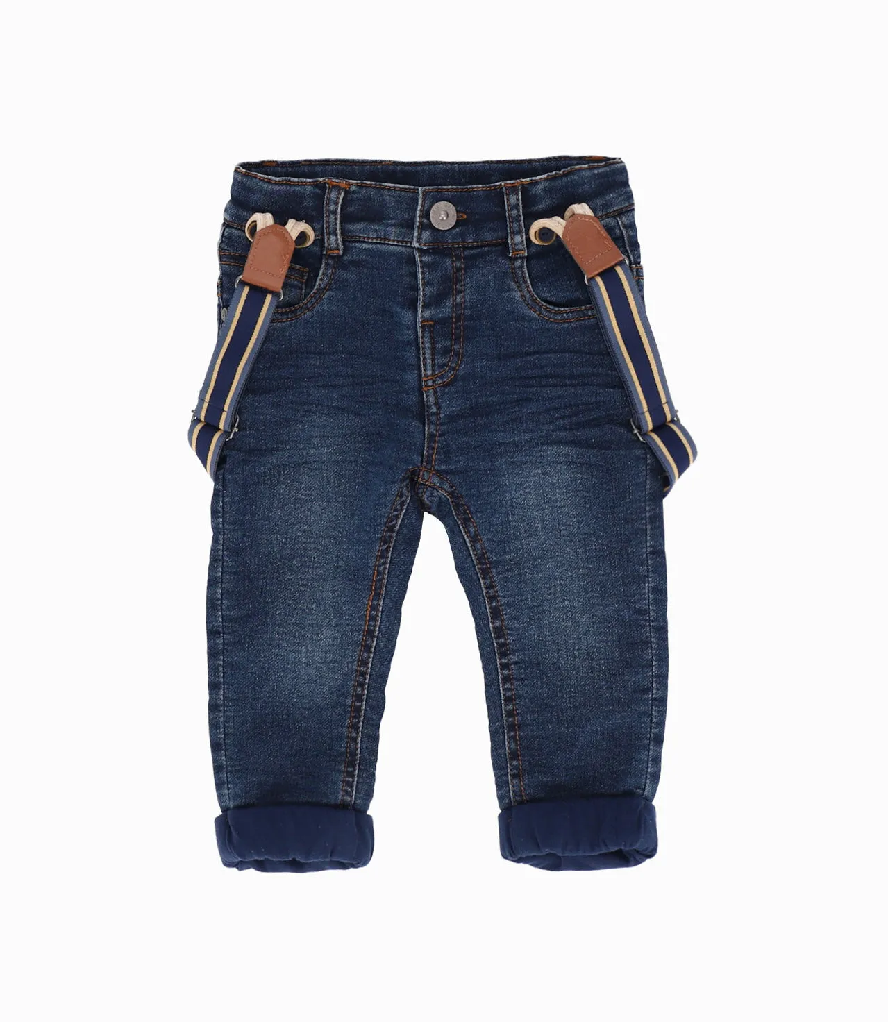 Jeans Bebé Con Suspensores