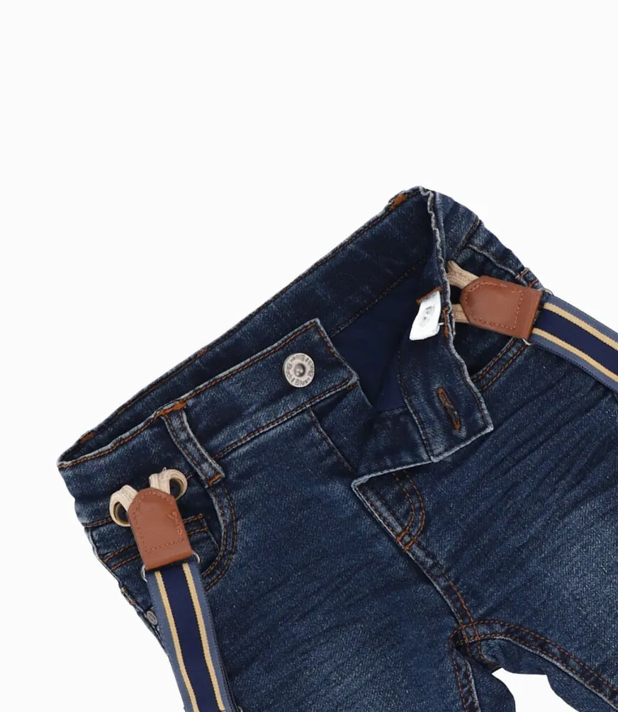 Jeans Bebé Con Suspensores