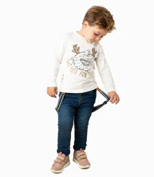 Jeans Bebé Con Suspensores