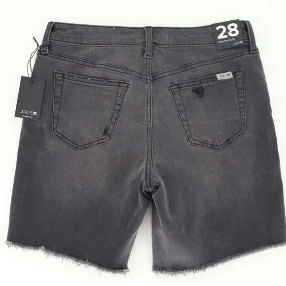JOE’S DISTRESSED RAW HEM EASY BERMUDA SHORTS