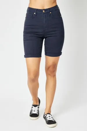 Judy Blue Full Size High Waist Tummy Control Bermuda Shorts