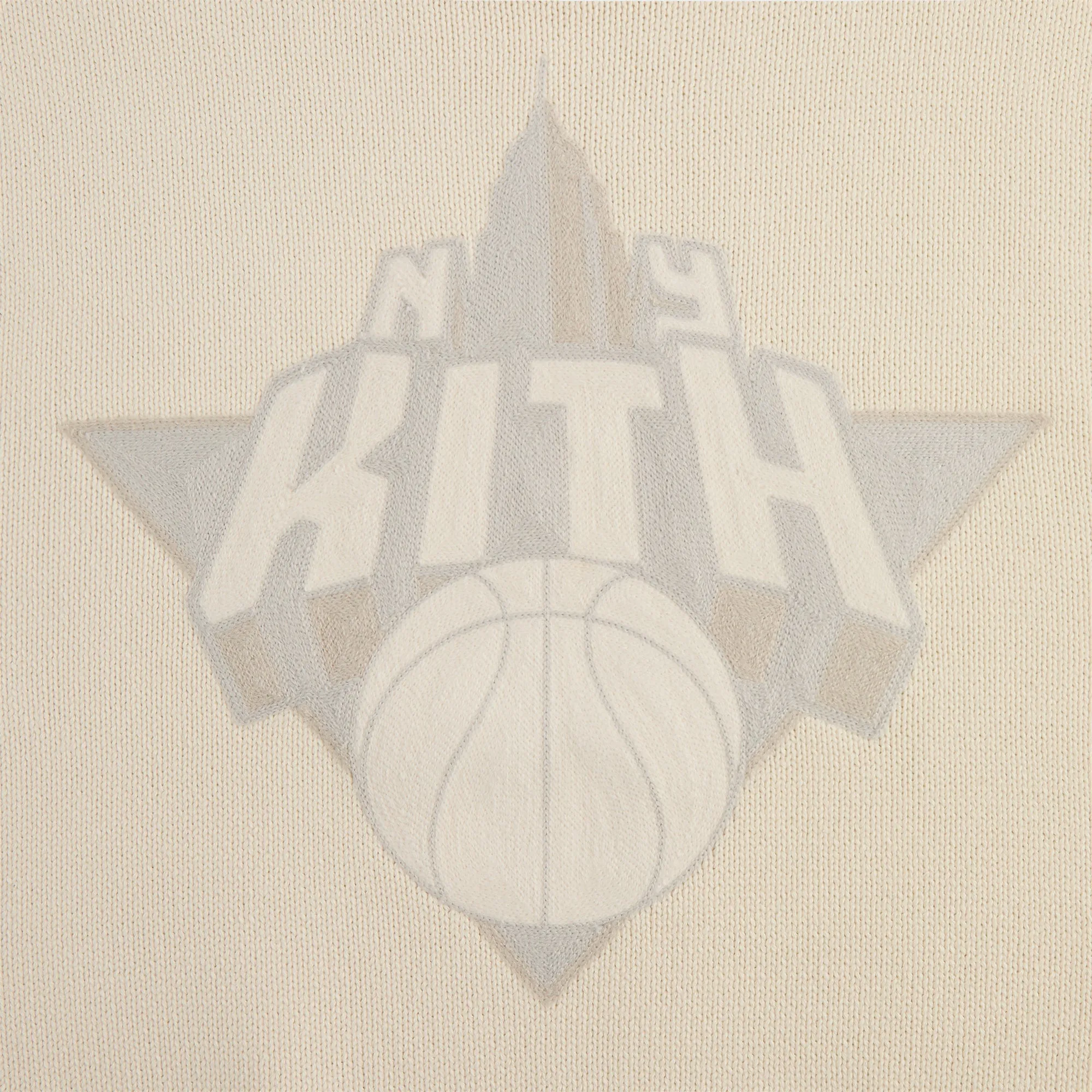 Kith for the New York Knicks Empire Lewis Sweater - Sandrift