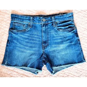 KUT FROM THE KLOTH High Rise Cut Blue Denim Shorts Size 6 NWT
